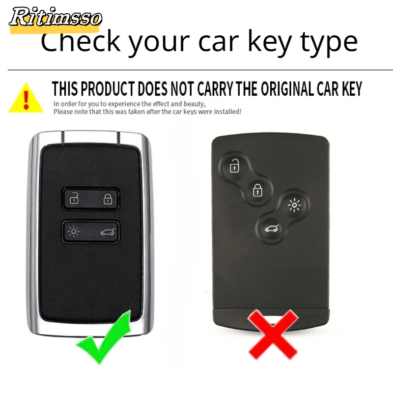 Key Case Cover Card Leather Car for Renault Captur Koleos Kadjar Zoe Arkana Espace Clio Megane Grand Scenic Sandero Dacia Duster