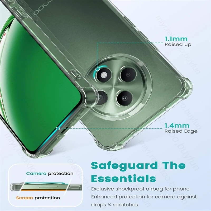 Clear Crystal TPU Soft Shockproof Phone Case