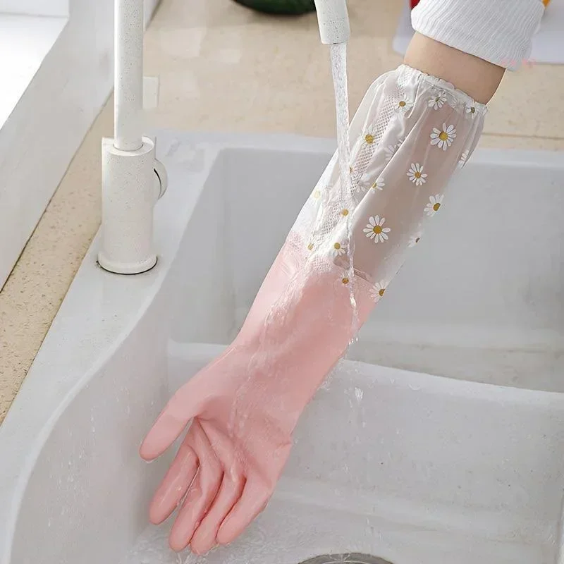 Household Rubber Gloves Dishwashing Kitchen Oven Pet Cleaning Accessories dishwashing gloves cleaning gloves