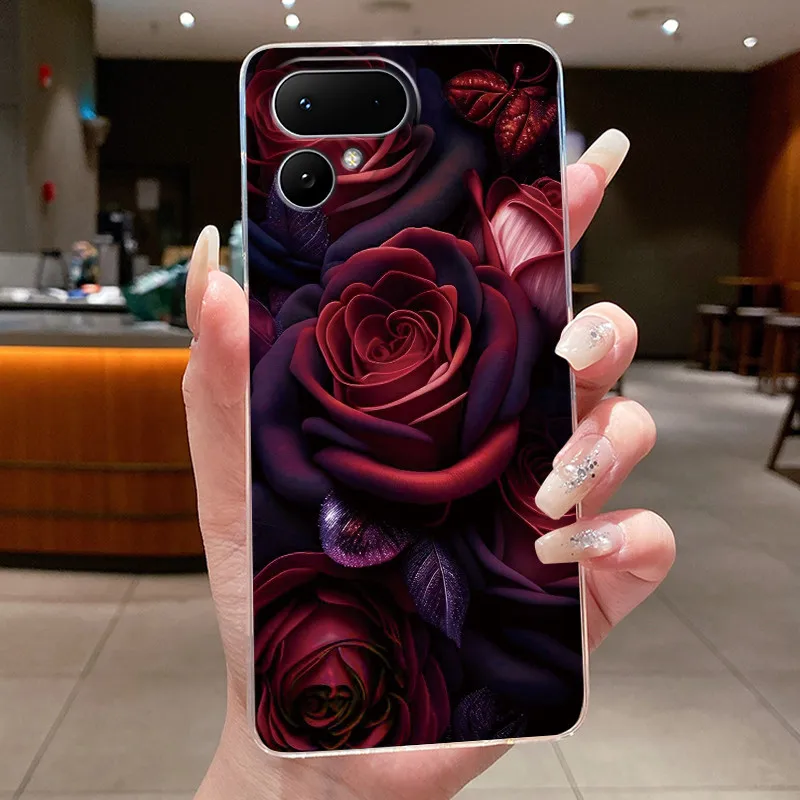 Elegant Sunlight Moonlight Transparent Phone Case - Shockproof TPU Soft Cover