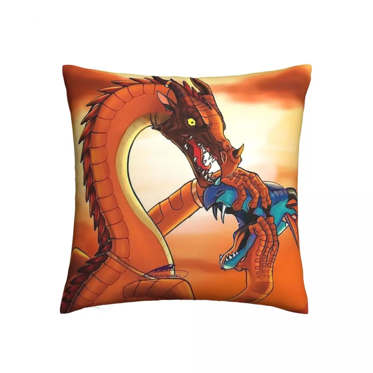 

Wings Of Fire 5 Pillowcase Printed Fabric Cushion Cover Gift Throw Pillow Case Cover Home Square 40X40cm