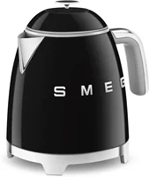 Mini 50's Retro Style 3 Cup Electric Kettle with Double Wall Anti Slip Base and Water Level Indicator (Black) 2