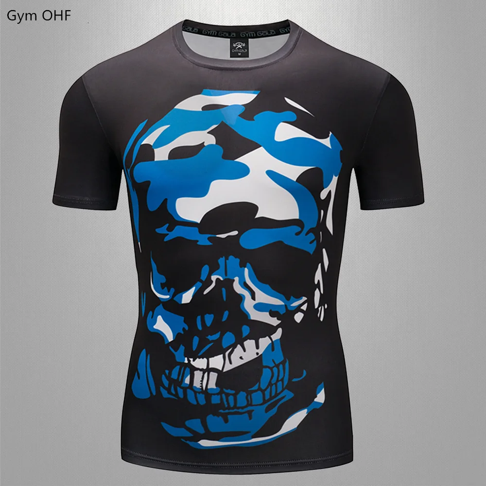 

3D Superhero New Compression Men's Long Short Sleeve Wide Bat T-shirt Sports Men's Wear