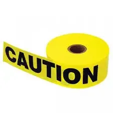 Danger Caution Warning Isolation PE Traffic Warning Tape with Yellow Background and Black Lettering for Safety