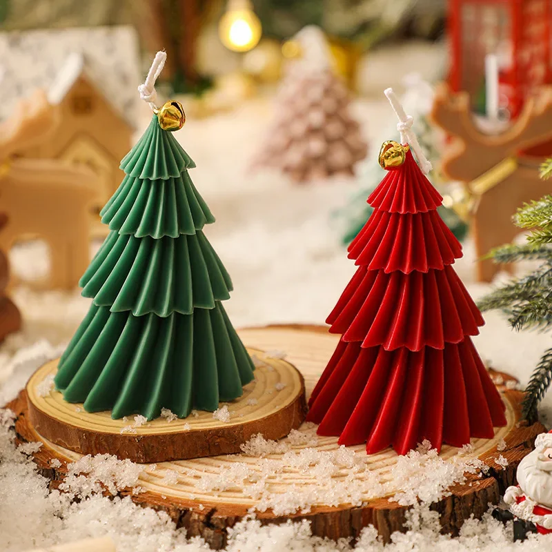 Stampo In Silicone Per Resina Epossidica – Albero Di Natale Fai Da Te Con Base, 17,4 X 21,2 Cm