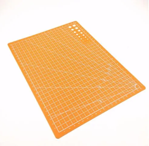 A3 A4 5 PVC Cutting Mat Workbench Patchwork Cut Pad Sewing Manual DIY Knife Engraving Leather Cutting Board Single Side Underlay Orange