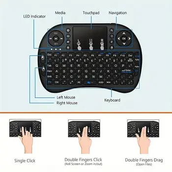 I8 2.4G Mini Wireless Keyboard 2.4GHz Air Mouse Remote Touchpad For Android TV Box PC Smart TV 5