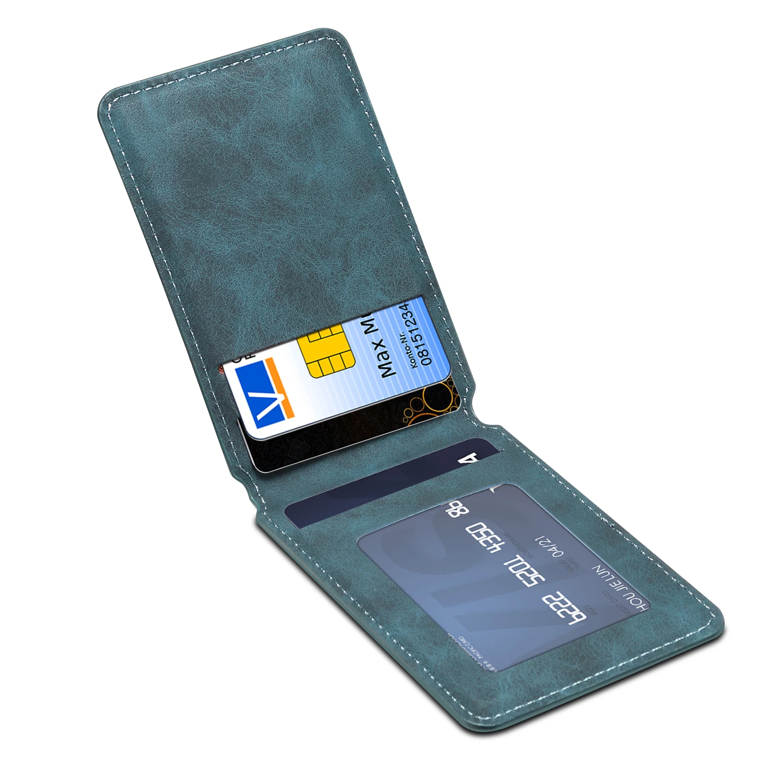 Denior Magnetic Leather Card Holder
