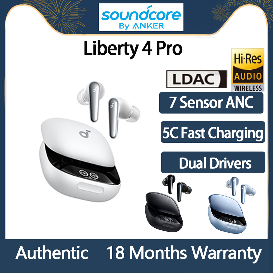 Soundcore Liberty 4 Pro True Wireless Bluetooth Earphones In Ear Active Noise Canceling Headphones Sports Gaming Custom Earbuds