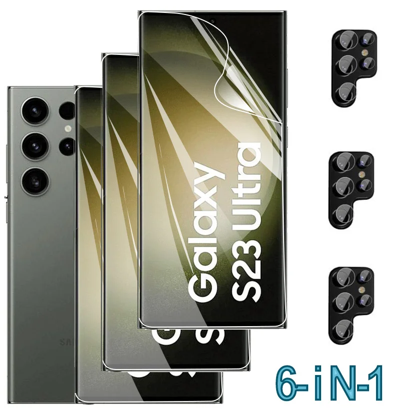 S23 Ultra Hydrogel Film Per Samsung Galaxy S23 Ultra Screen Protector S23 Plus Pellicole Protettive Galaxy S23 Ultra Soft Glass