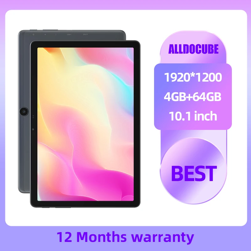 

ALLDOCUBE Smile X 10.1 inch 4GB RAM 64G ROM Octa-core Tablet PC Android 11 Unisoc T610 1920×1200 IPS 4G lte Phone Call Tablets