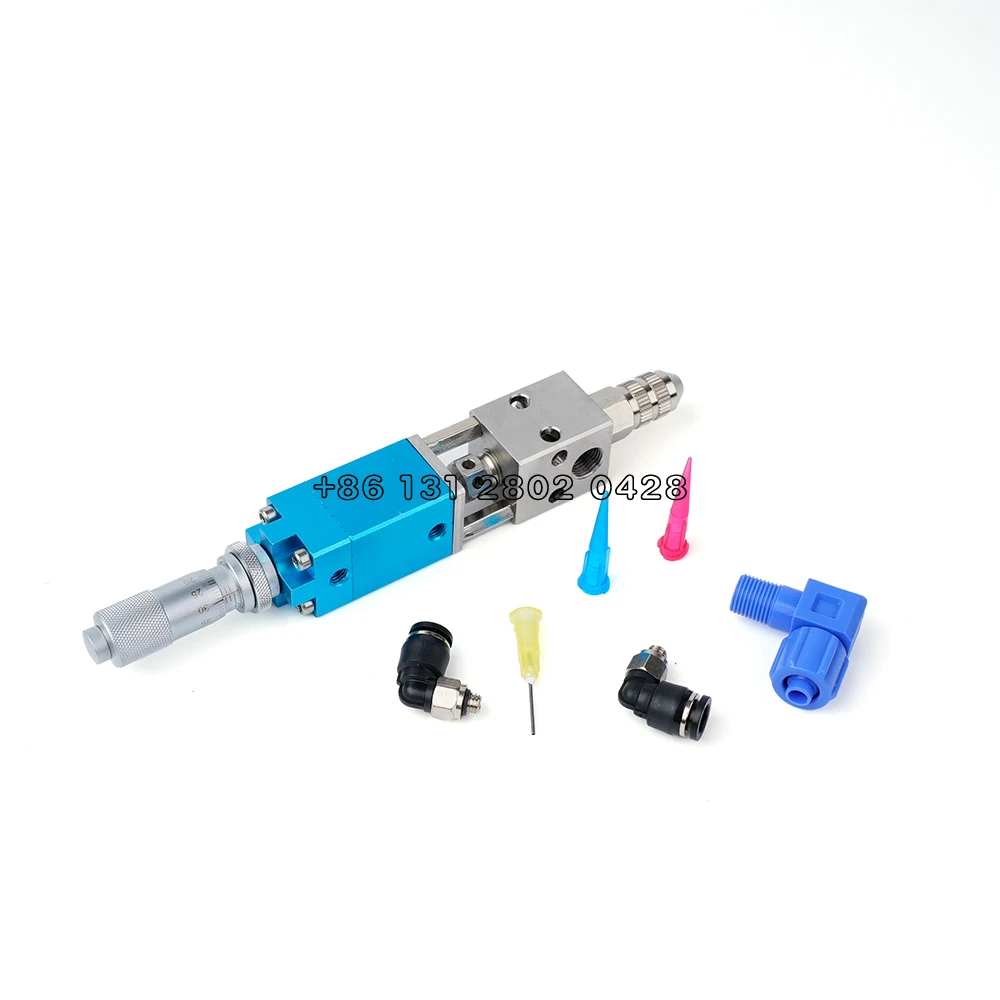 Jieotwice Pneumatische Precisie Vingerhoed Doseerventiel UV Lijm Dispenser Ventiel 0.001ml(QLH-21B