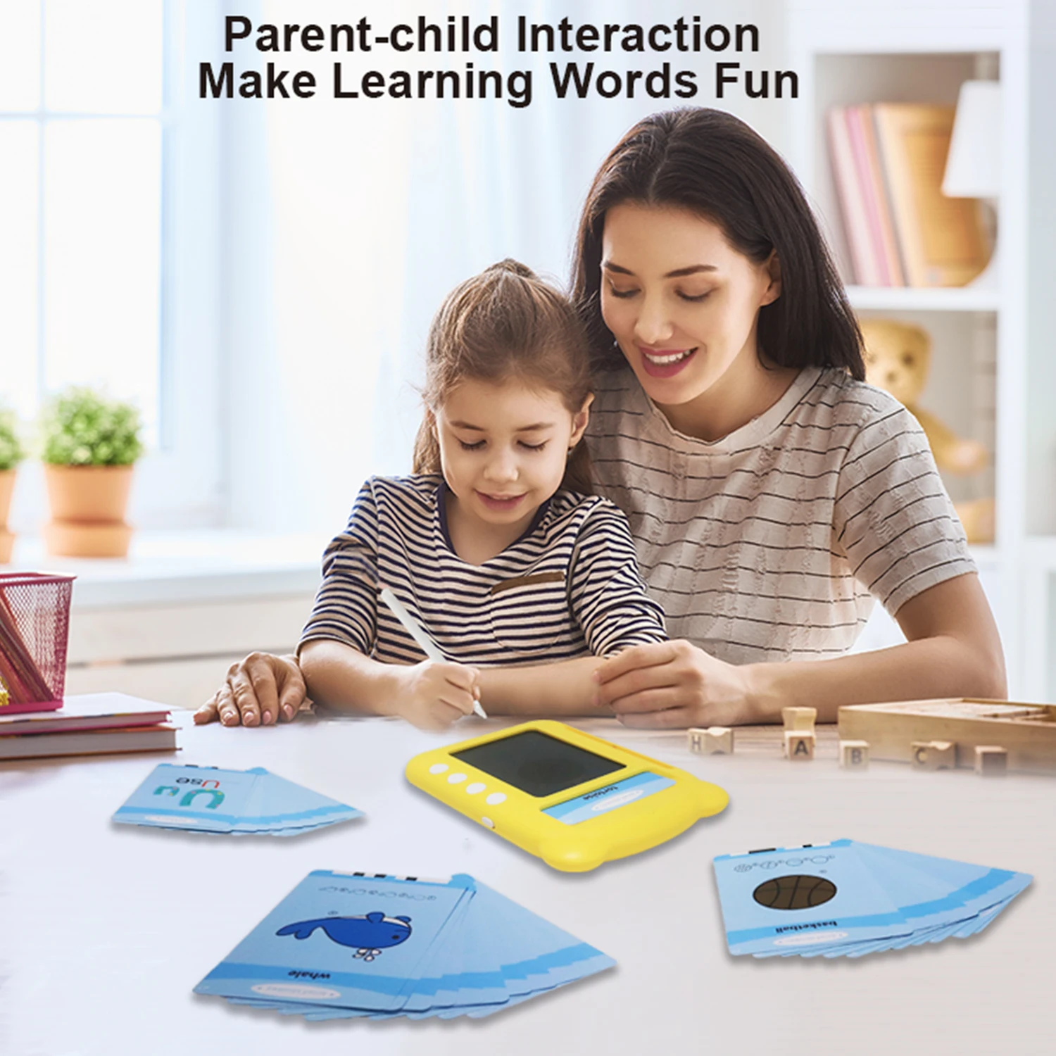 Smart English Learning Machine, Sight Words Talking Flash Cards,  Children's Drawing  Pronunciation Early Educational Toy 4