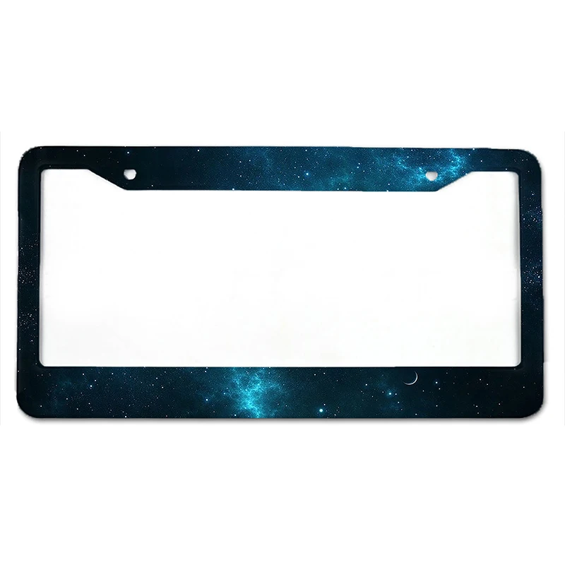 Starry Sky Aluminum Alloy Car License Plate Cover – Waterproof American Standard Frame 3
