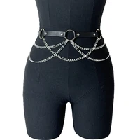  Women Sexy Leather Harness Belt Waist Chain Harness Fashion Waistband Accessory Leisure Punk Gothic Clothing Jewelry Belt - Image 5