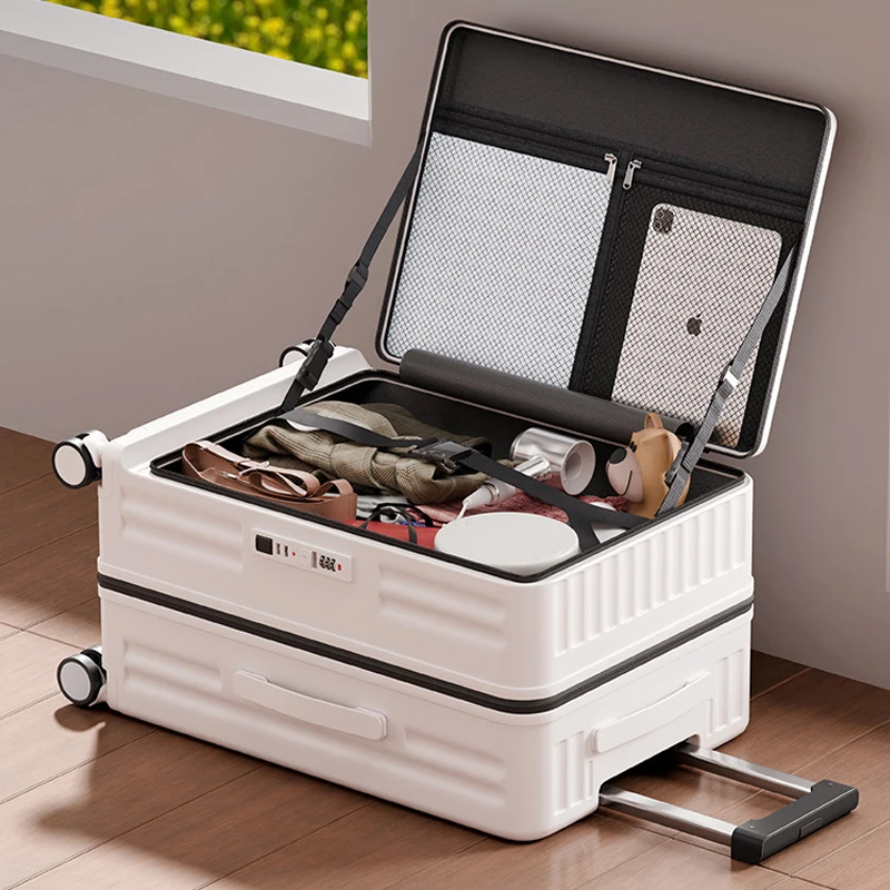 2025 New Side Opening Lid Suitcase 28 Inch Large Capacity Suitcase