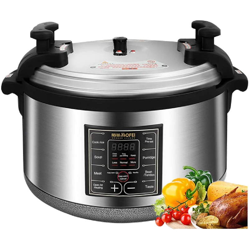 33L 3500W Industrial Big Size Commercial Electric Pressure Cooker With Multi Function Olla Arrocera
