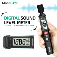 MASTFUYI FY8862 Digital Sound Level Meter Noise Meter With Light Alarm Handheld DB Meter 30~130dB Audio Measuring Instrument 1