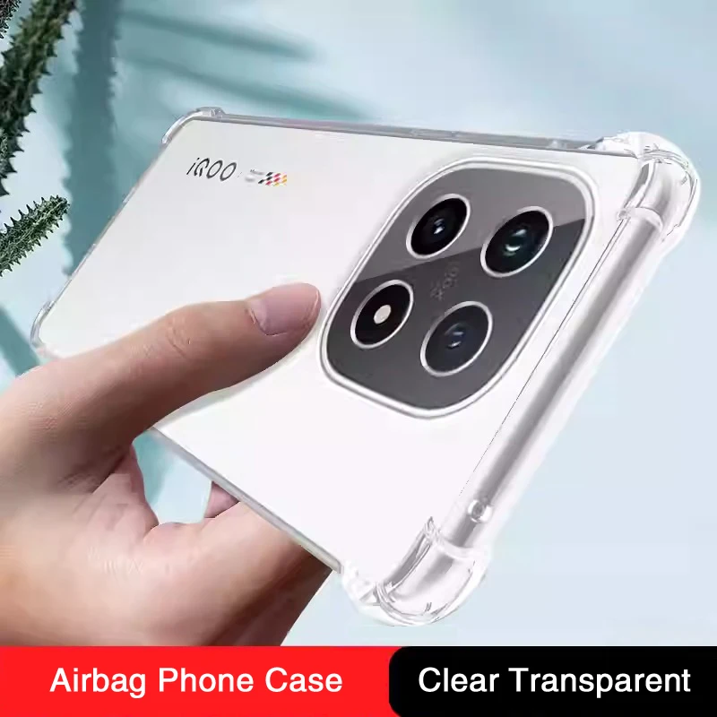 Crystal Clear Silicone Shockproof Phone Case - Premium Protective Back Cover
