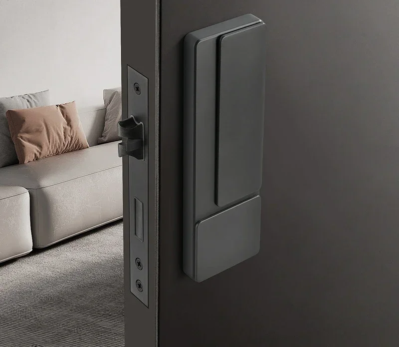 Fdit Schiebetürschloss Zinklegierung - Unsichtbares Türschloss Mit 3 Schlüsseln