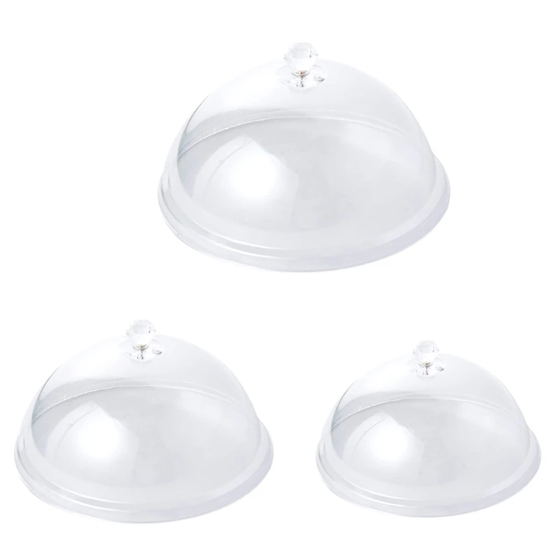 Clear Food Cover Dome Guard Shield Anti-insect Dustproof Keep For Fresh Covers For Vegetable Cake Fruit Tray Fresh L
