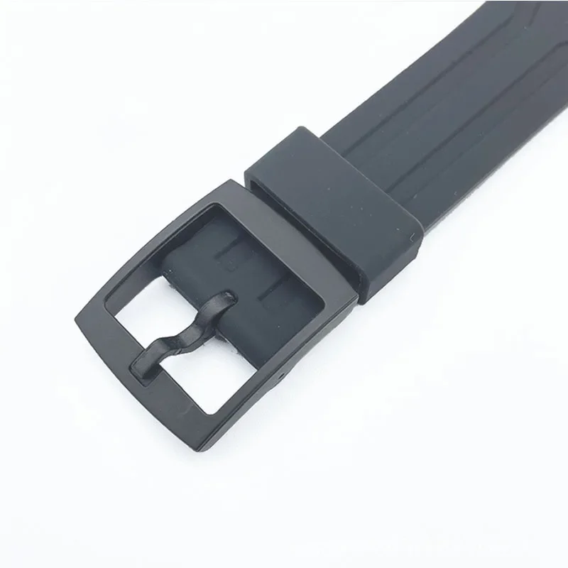 Premium 19mm Silicone Sports Watch Band - Versatile Rubber Strap Replacement