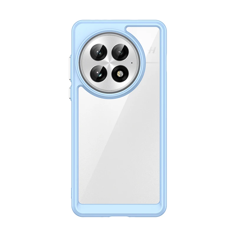 Crystal Clear Protective Case with Hard PC Back & Soft TPU Bumper with Camera Lens Shield