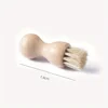 4PCS Mini Shoe Brush Beech Flexible Easy To Use Clean Comfortable Beech Handle Shoe Brush Durable Shoe Brush Household Cleaner 6