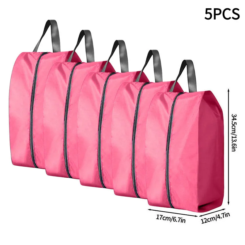 Compact Waterproof Shoe Organizer Pouch with Zipper Closure