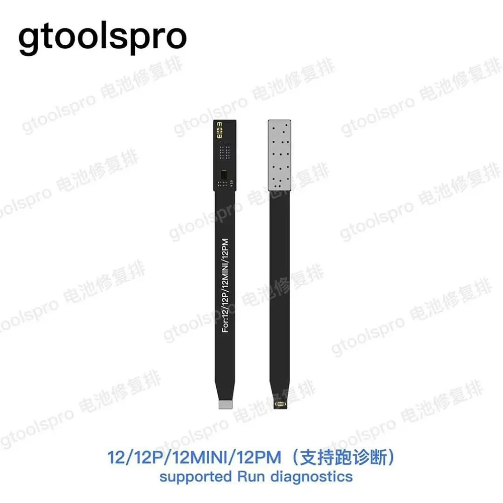 Gtoolspro 배터리 진단 플렉스 케이블 100% 건강 수리 지지대, iOS 18 시스템, 아이폰 12, 13, 14, 15 프로 맥스용, 플래시 불필요