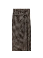 TFMLN Fashion Women Plaid Straight Midi Skirt High Waist Slimming Long Skirt Vintage Chic Pleated Trendy Side Zipper Dress - Image 2