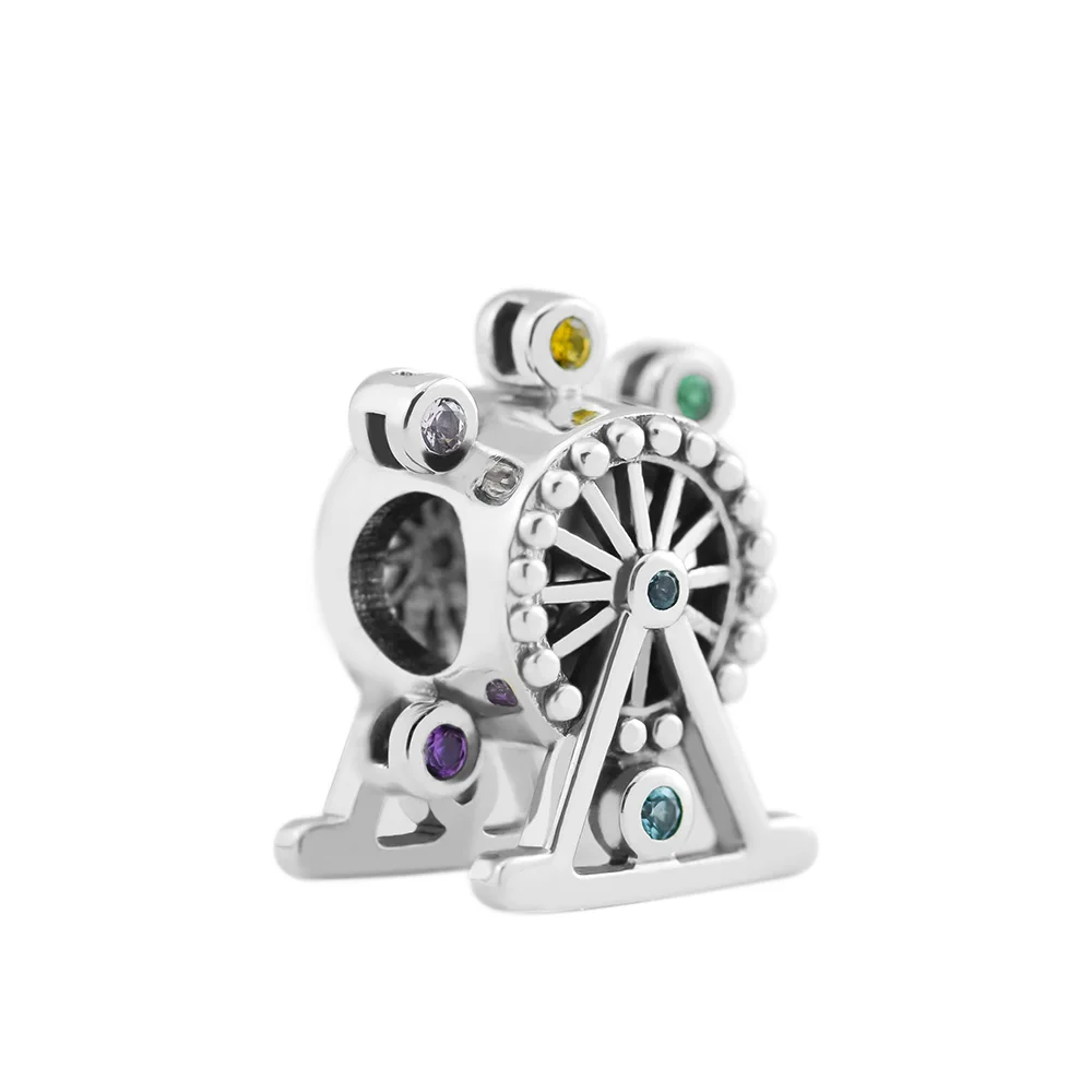 

Colour Wheel Charm Original Charms Bastet Jewelry For Women Mother Kids Beads Silver 925 Jewelry Bracelets DIY Crystals