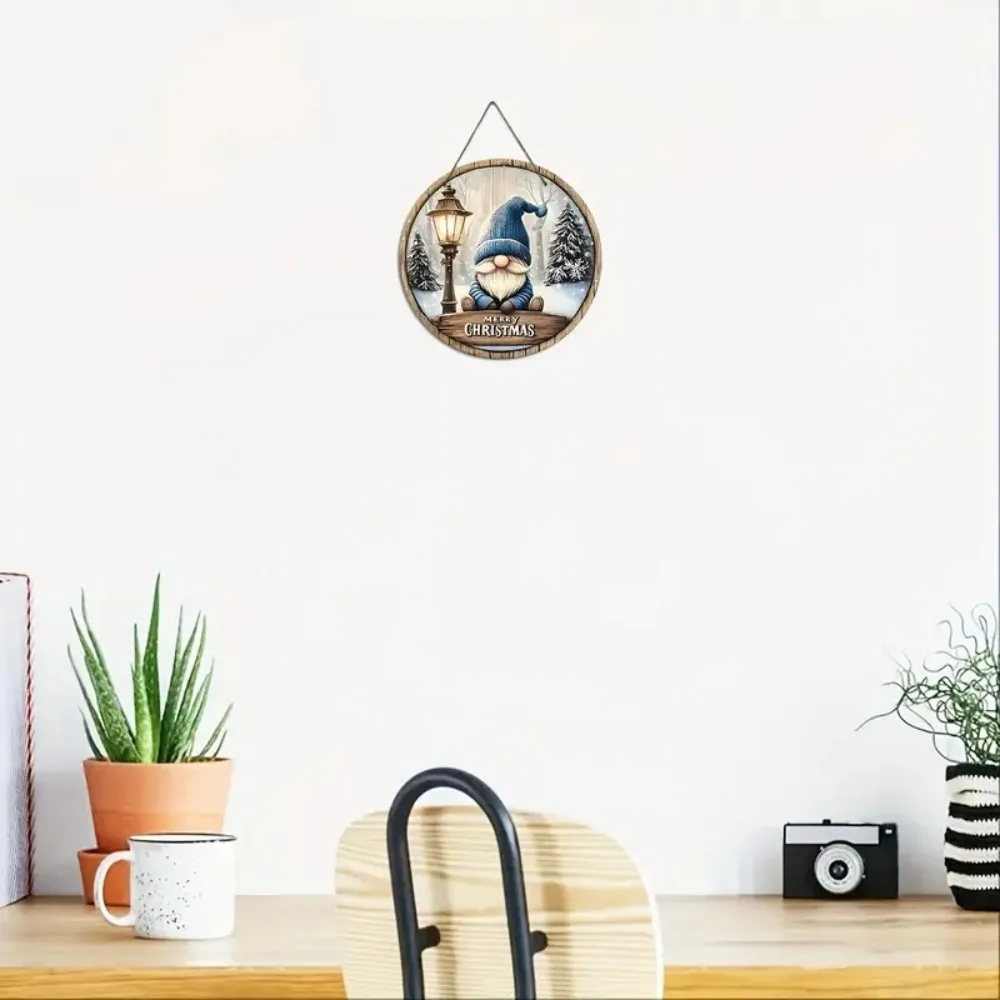 Christmas Gnome Wooden Sign 3