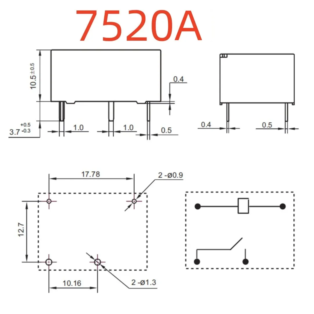 TRCD L-12VDC-S-H L-24VDC-S-H D-48VDC-S-H D-24VDC-S-H (7520A-16A) Relay 4pins