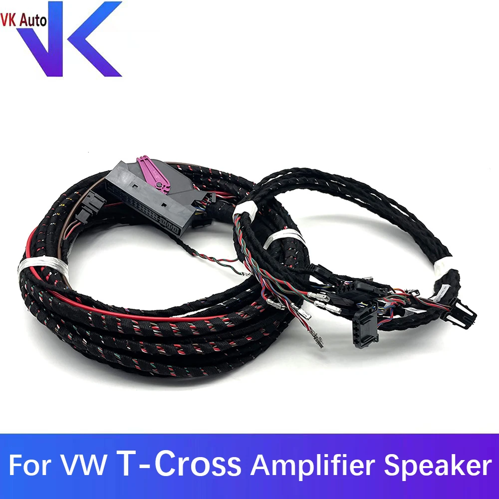 Per Vw T-Cross Amplificatore Cavo Cablaggio Altoparlante
