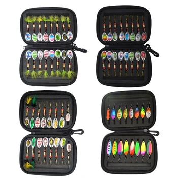 16Pcs Spinner Bait Set Metal Fishing Lures 1