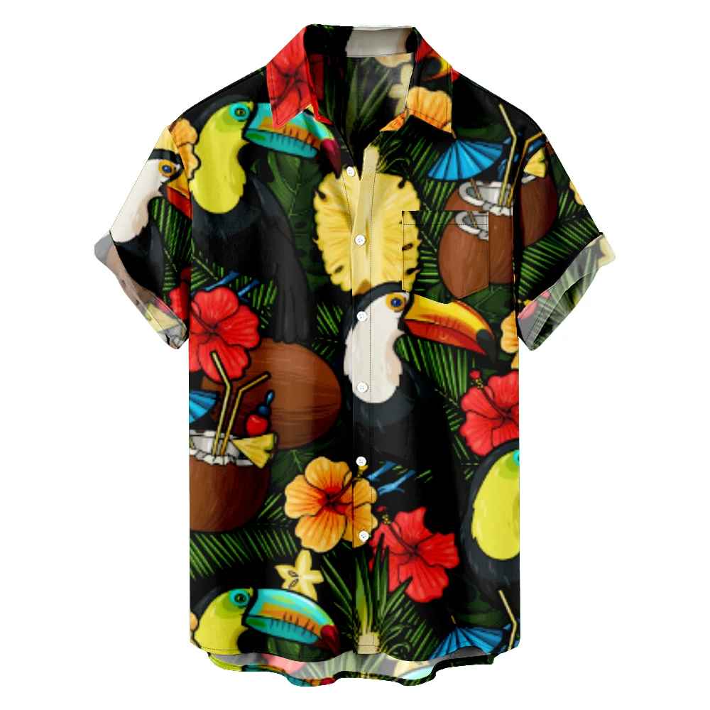 

Hawaii coconut palm T-shirts Summer Women Men Fashion Funny Casual Short Sleeve Top