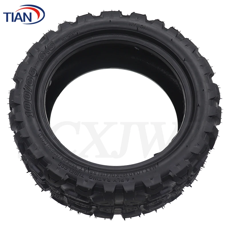 11Inch 90/65-6.5 Tubeless Tire 100-65-6.5 Thicken Off-road Inflatable Tyre + Air Valve For Dualtron Thunder Plus Zero 11X Wheels