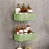 Bathroom Home Storage Shelf Toilet Storage Cabinet Drain Rack Punch Free Wall Mounted Shower Cosmetics Dressing Organizer Shelve 5
