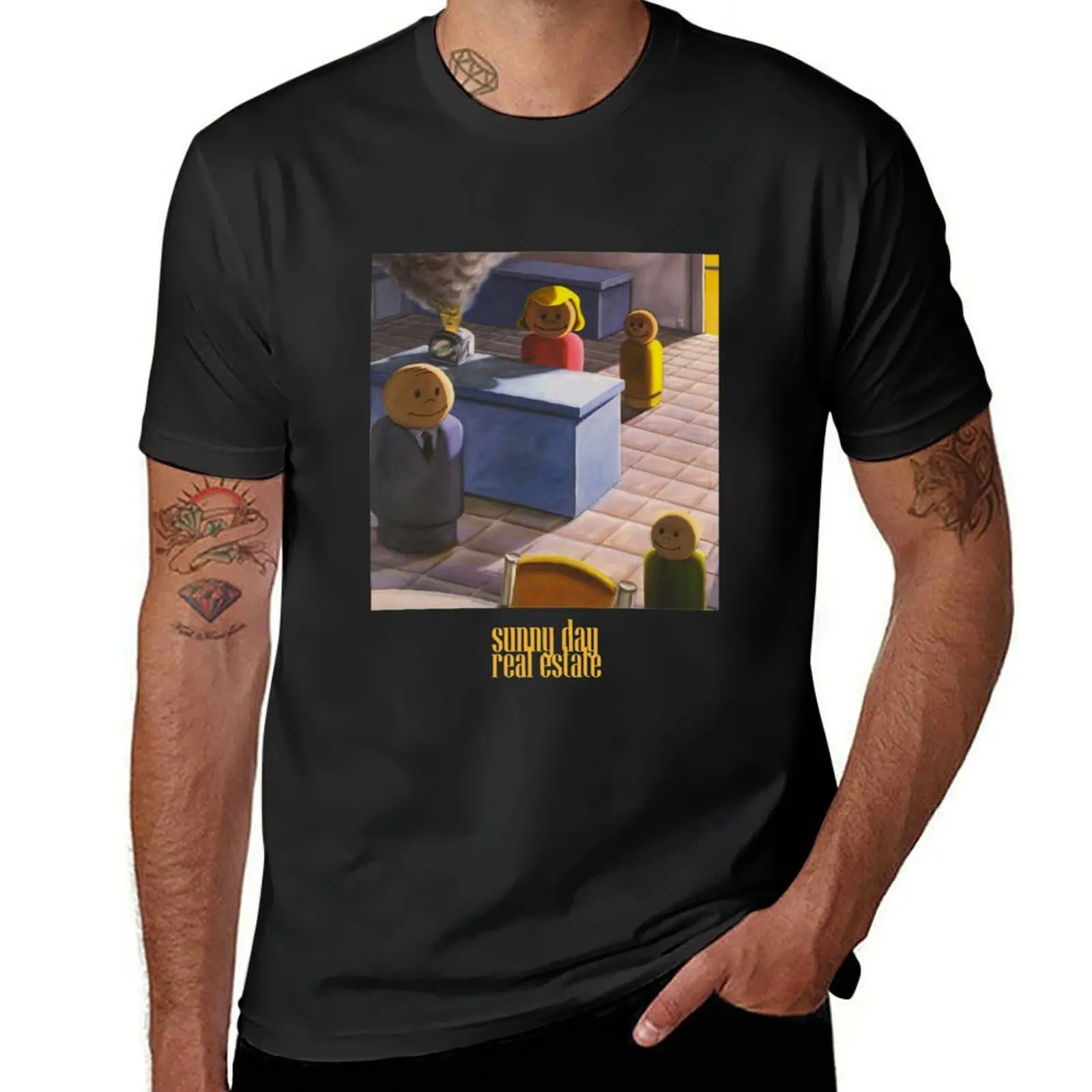 

SUNNY DAY REAL ESTATE T-Shirt tops quick-drying men workout shirt