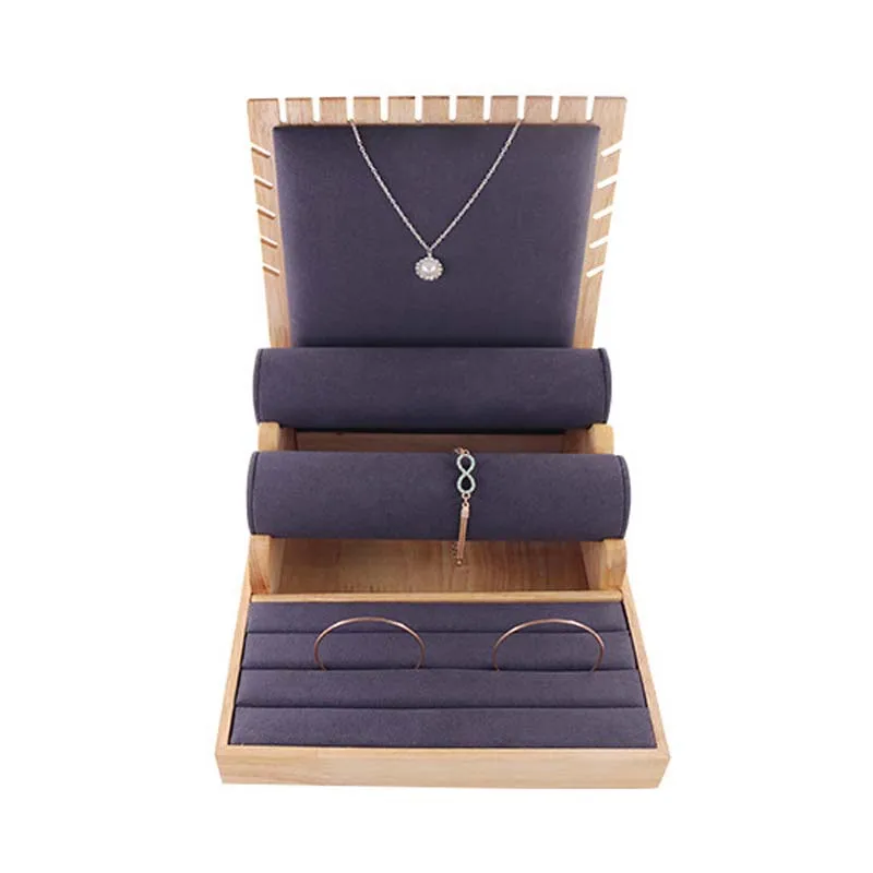 

3 in 1 Display Stand, Jewelry Organizer Jewelry Display Rack, Jewelry Holder for Necklaces Bracelet Earring Ring Storage