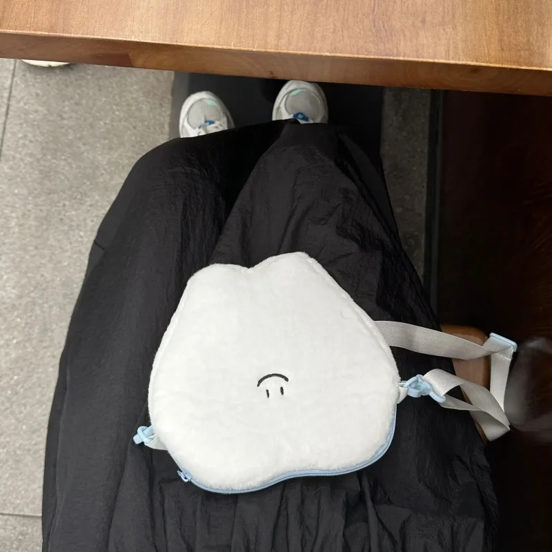 Cartoon Tooth Design Soft Fashion Casual Handbag Kawaii  Women Crossbody Shoulder Bag