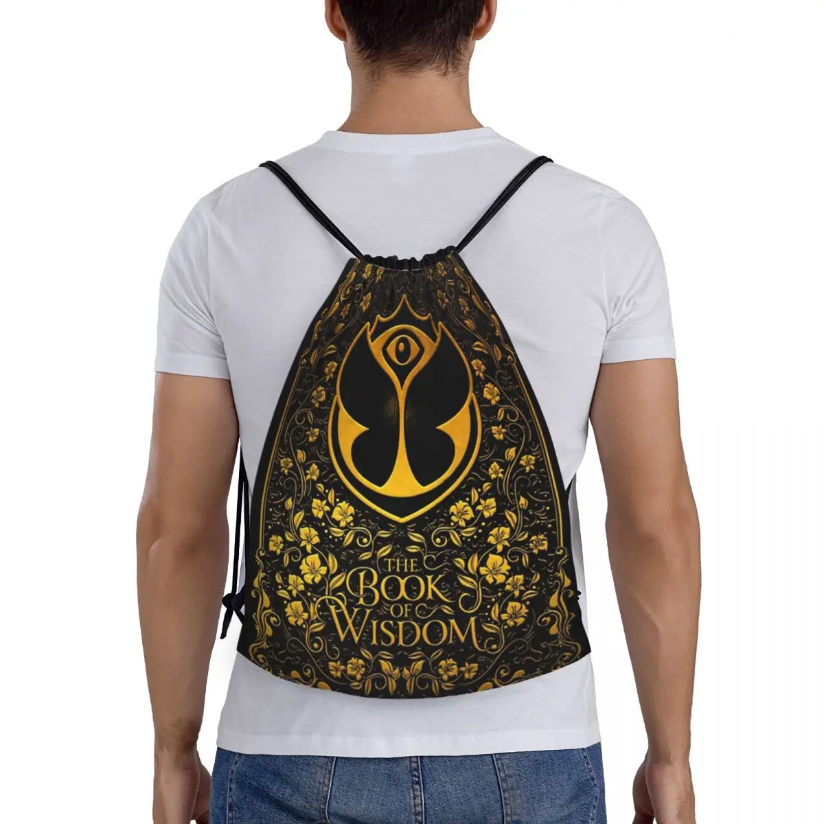 Tomorrowland Electronic Dance Festival Drawstring Backpack Women Men Gym Sport Sackpack Foldable Training Bag Sack 5