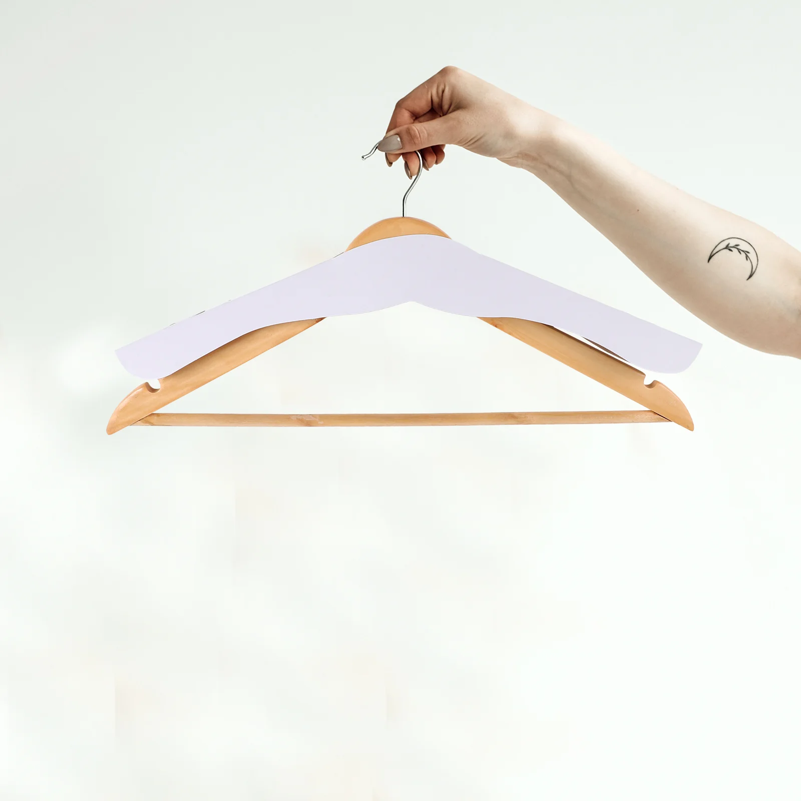 

50 Pcs Hanger Paper Shoulder Pads Garment Wall Hangers for Clothes Protectors Clothing
