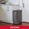 Elite Stainless Steel Slim Sensor Trash Can, 11.8-Gallon, Batteries Included, Charcoal, Wastebasket for Home/Kitchen/ 3