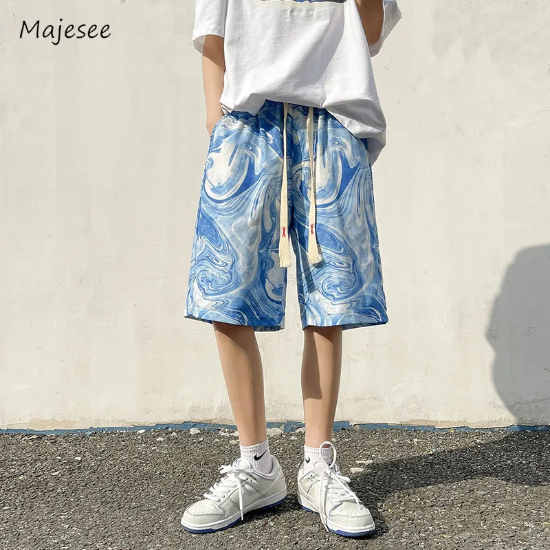

Мужские летние дышащие шорты, уличная одежда с завязками, модная индивидуальная Повседневная шикарная Праздничная молодежная одежда в Корейском стиле