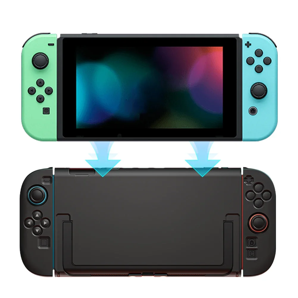 For Nintendo Switch2 Protective Case with Stand For Switch2 Split Type Protective Shell Grip Caps NS2 Cover for NS2 Accessories