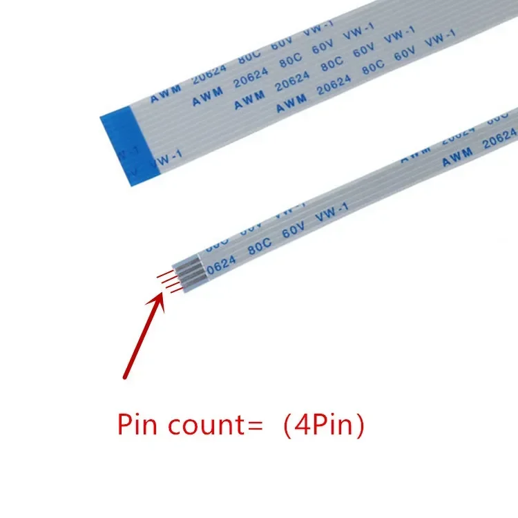 Flat Flexible Cable 10PCS FFC FPC AWM 20624 80C 60V VW-1 Flat Flexible Cable 0.5MM 4 5 6 8 10 12 14 16 18 20 24 26 30 32 34 36 38 40 45 50 54 60 Pin