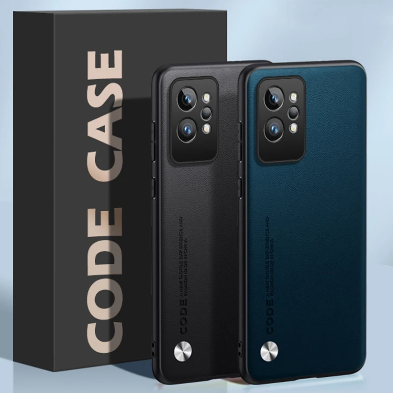 Luxury PU Leather Shockproof Phone Case with Matte Silicone Finish