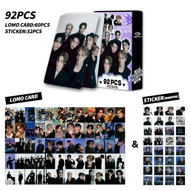 GOT7 Def.Love☆SUBKSHOPトレカ付き 92Pcs/Set GOT7 New Album NESTFEST Lomo Cards Photocards
